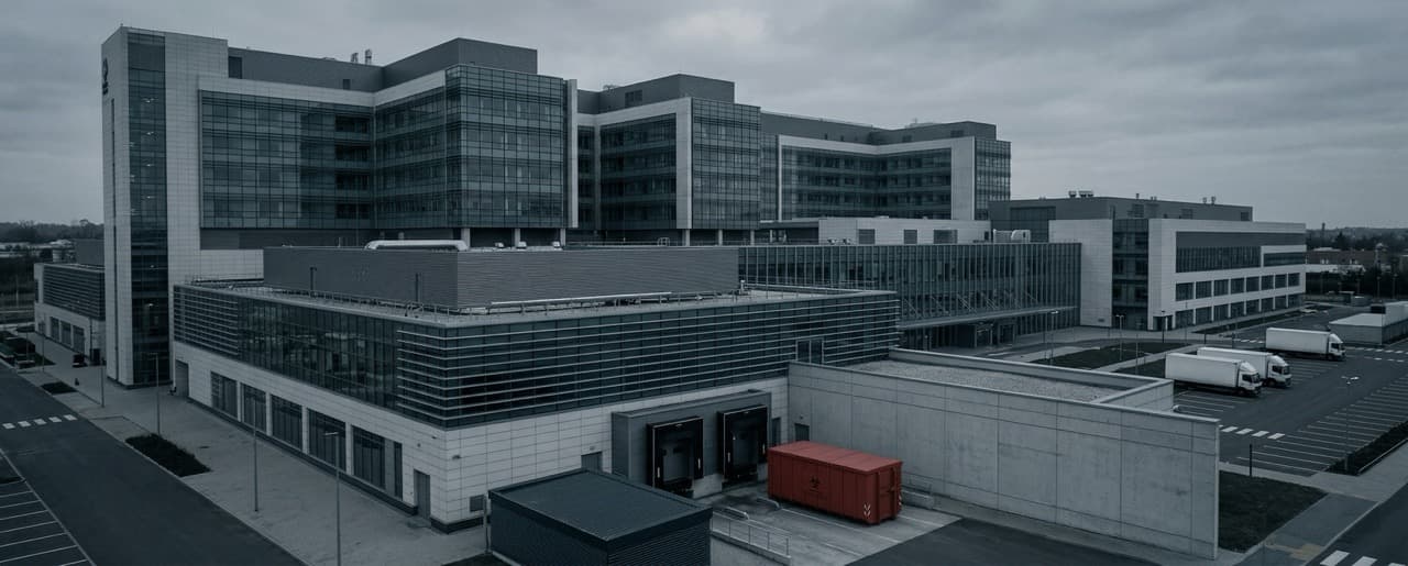 Hospital facility complex — infectious medical waste management challenge at scale