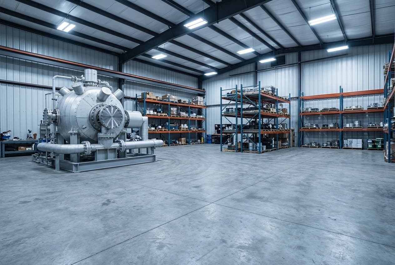 UK industrial facility waste management environment — illustrating the operational segregation challenge between PCB-contaminated legacy equipment streams requiring specialist disposal and organic process waste qualifying for on-site PHANTOM subcritical water hydrolysis treatment