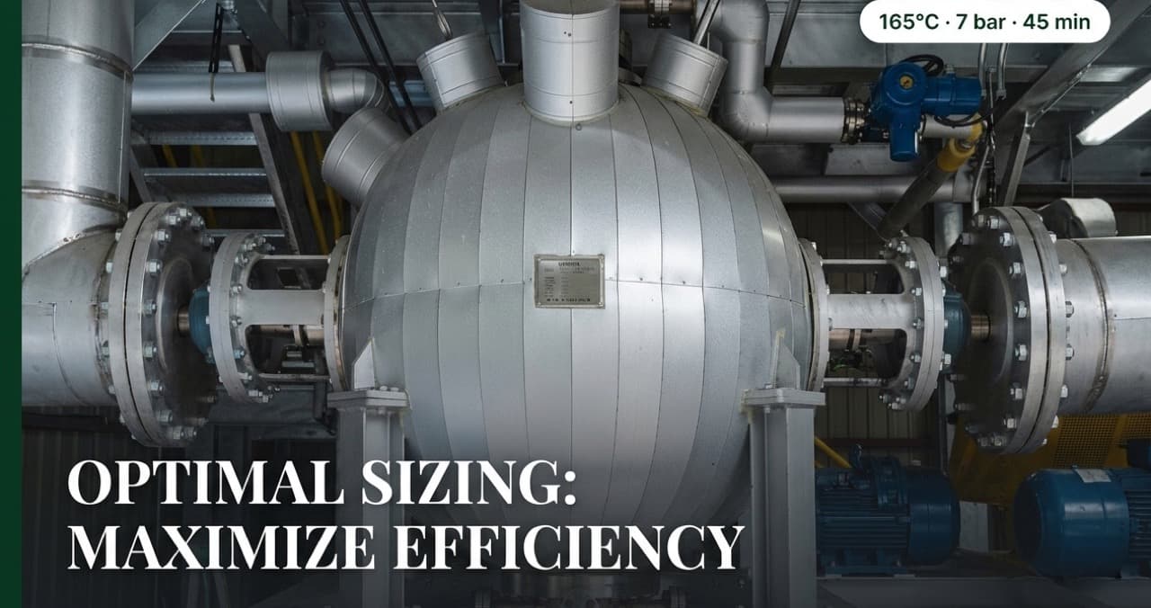 PHANTOM subcritical water hydrolysis machine control panel and pressure vessel — showing the compact on-site waste treatment system at operating configuration for UK clinical, agricultural, and industrial organic waste processing