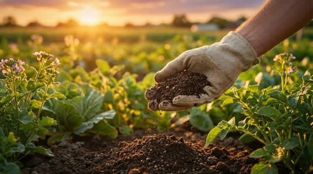 High-quality organic fertilizer produced from livestock manure using Phantom subcritical water hydrolysis — nutrient-rich output for agricultural use